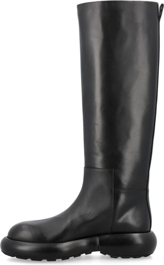 Jil Sander Boots Long Black Boots With Smooth Leather Finish in zwart - Foto 2