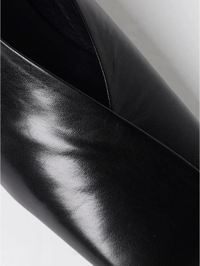 Jil Sander Zwarte leren ballerina`s - Foto 2