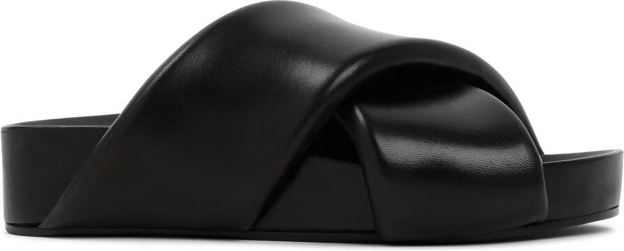 Jil Sander Chunky Crossover Strap Platte Schoenen Zwart - Foto 4