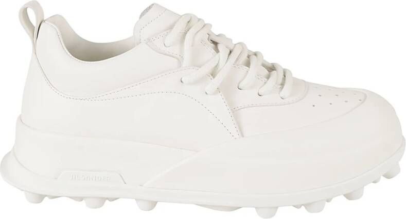 Jil Sander Klassieke Sneakers White Heren
