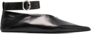 Jil Sander Klassieke Zwarte Ballerina Flats Zwart Dames