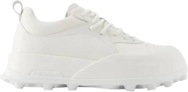 Jil Sander Leather sneakers White Heren