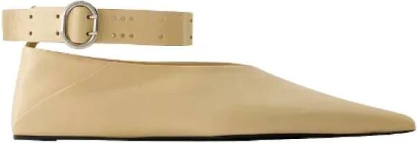 Jil Sander Leather flats Beige Dames
