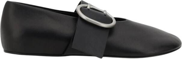 Jil Sander Leren Ballerina`s