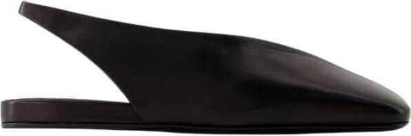 Jil Sander Slingback Balletschoenen met vierkante neus Black Dames