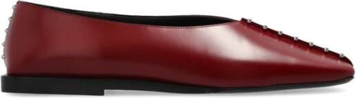 Jil Sander Leren ballerina's