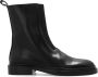 Jil Sander Leren enkellaarzen Zwart Dames - Thumbnail 1