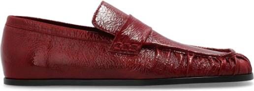Jil Sander Leren Loafers