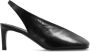 Jil Sander Zwarte vierkante leren pumps Zwart Dames - Thumbnail 1