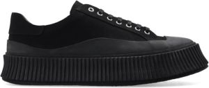 Jil Sander Leren Sneakers voor Heren Zwart Heren