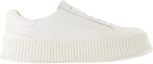 Jil Sander Leren sneakers Wit Dames