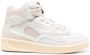 Jil Sander Low-Top Sneakers Beige High-Top Sneakers With Leather Inserts And E in wit - Thumbnail 6