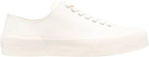 Jil Sander Modieuze Katoenen Sneakers voor Vrouwen Wit Dames