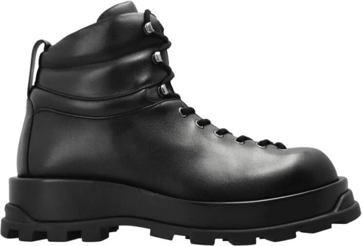 Jil Sander Platform Lace-Up Enkellaarzen