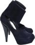 Jil Sander Pre-owned Suede heels Blue Dames - Thumbnail 1