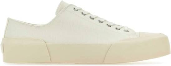 Jil Sander Modieuze Katoenen Sneakers voor White