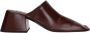 Jil Sander Rode Leren Sandaal Distressed Stijl - Thumbnail 1
