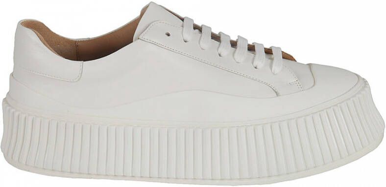 Jil Sander Beige Sneakers Licht en Natuurlijk Wit Heren