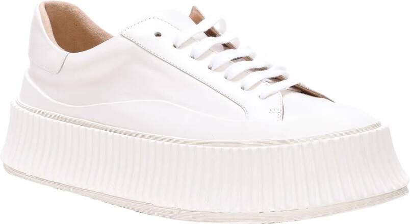 Jil Sander Witte Leren Sneakers voor Vrouwen White Dames - Foto 9