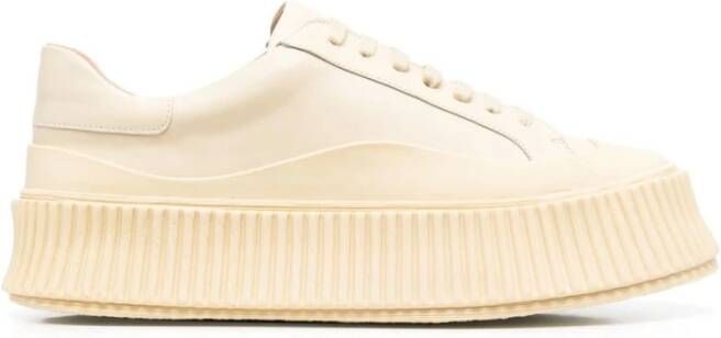 Jil Sander Ribbel-Zool Sneakers White Dames