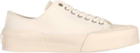 Jil Sander Modieuze Katoenen Sneakers voor White