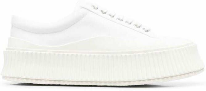 Jil Sander Ribbel-Zool Sneakers White Dames