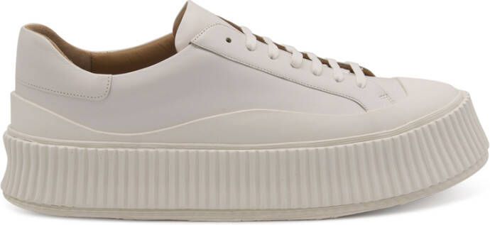 Jil Sander Beige Sneakers Licht en Natuurlijk Wit Heren