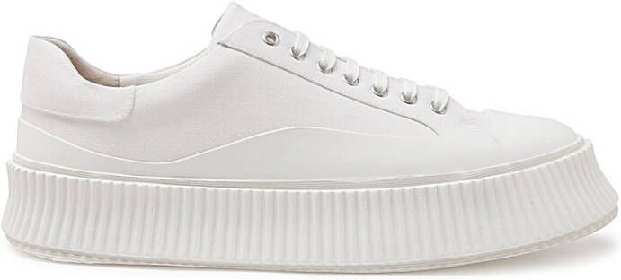 Jil Sander Natuurlijke Agnellato Sneakers Verhoog je stijl White Dames