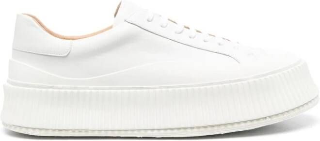 Jil Sander Beige Sneakers Licht en Natuurlijk Wit Heren