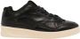 Jil Sander Koeienleer en Stoffen Mesh Lage Sneakers Black Heren - Thumbnail 1