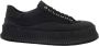 Jil Sander Zwarte katoenen sneaker met kurken platform Black - Thumbnail 1