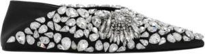 Jil Sander Versierde balletflats Zwart Dames