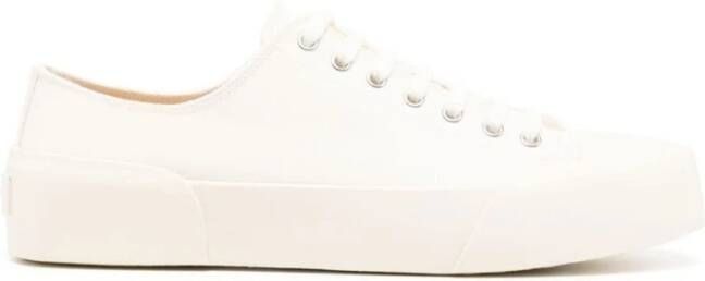 Jil Sander Low-Top Sneakers Low-Top Lace-Up Sneakers in beige