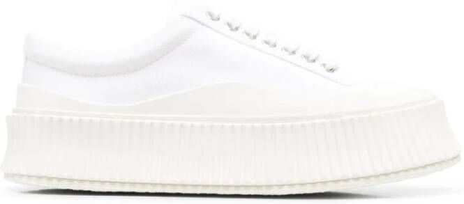 Jil Sander Beige Chunky-Sole Modieuze Trainers Beige Dames