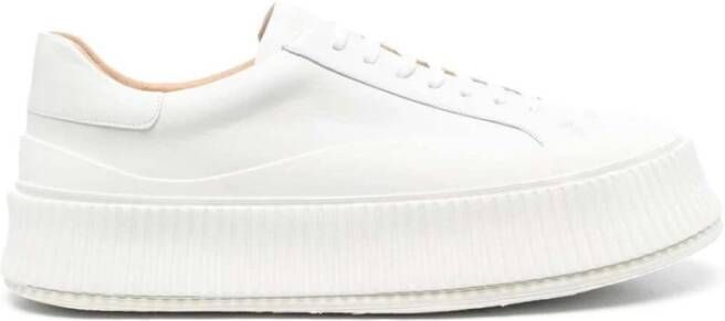 Jil Sander Beige Sneakers Licht en Natuurlijk Wit Heren