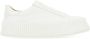 Jil Sander Witte leren rubberen sneakers met zool van 4 cm - Thumbnail 1