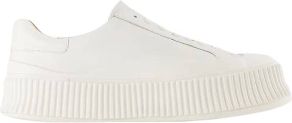 Jil Sander Witte leren sneakers Ronde neus - Foto 10