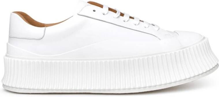 Jil Sander Beige Sneakers Licht en Natuurlijk Wit Heren