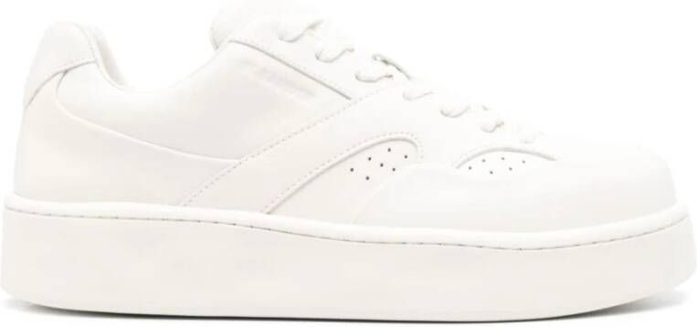 Jil Sander Witte Sneakers met Paneeldesign White Heren