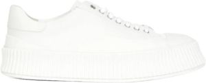 Jil Sander Witte Ss23 Oxford Sneakers Wit Heren