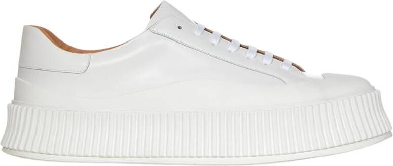 Jil Sander Beige Sneakers Licht en Natuurlijk Wit Heren