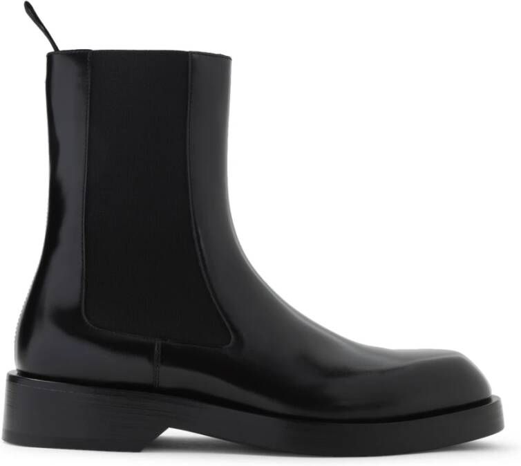 Jil Sander Zwarte enkellaarzen voor mannen