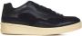 Jil Sander Zwarte Leren Sneakers met Stoffen Inzetstukken Black Heren - Thumbnail 1