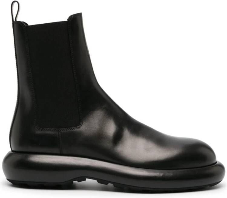 Jil Sander Zwarte Chelsea Boots voor Heren Black Heren