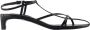 Jil Sander Zwarte Leren Sandalen met Enkelband - Thumbnail 1