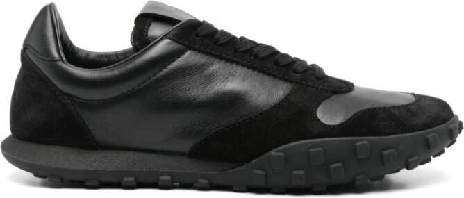 Jil Sander Zwarte Leren Sneakers Aw25