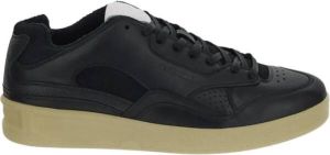Jil Sander Zwarte Leren Veterschoenen voor Heren Zwart Heren