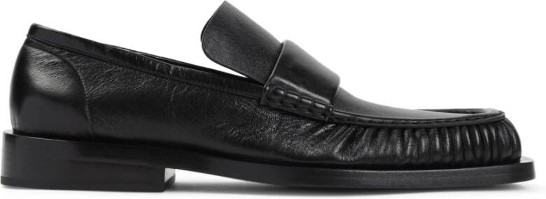 Jil Sander Zwarte Loafer Schoenen Luxe Leer