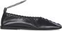 Jil Sander Zwarte platte schoenen met enkelarmband - Thumbnail 1