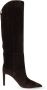 Jimmy Choo Bruine Leren Enkellaarzen met Amandel Teen Brown Dames - Thumbnail 8